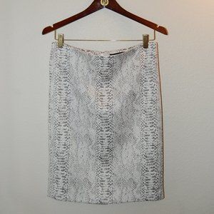Ann Taylor python white/grey skirt